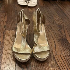 Michael Kors Collection Gold Heels